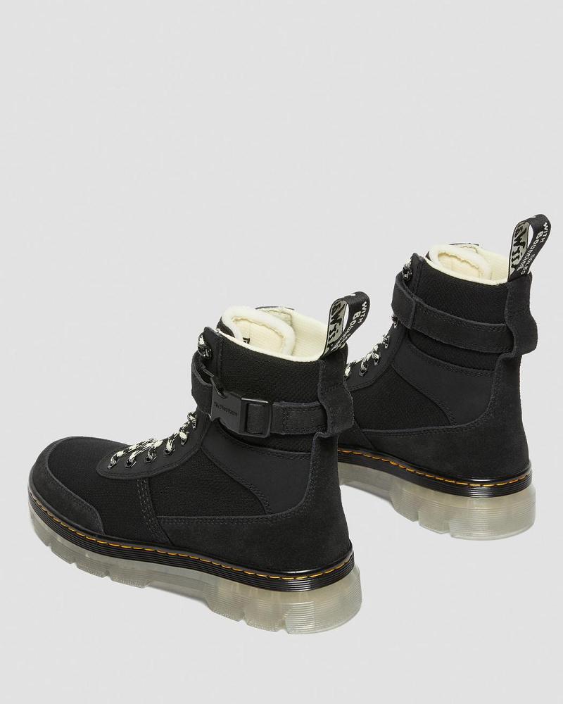 Dr Martens Combs Tech Iced Enkellaars Dames Zwart | NL 70XYU